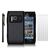 Nokia N8 Aluminum Shell Case with Silicone Inner-Layer with 6 Screen Protec ....