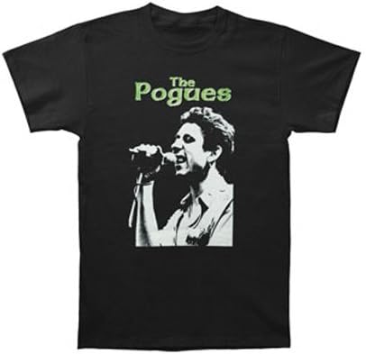 Pogues Men's Shane Singing T-shirt X-Large Black