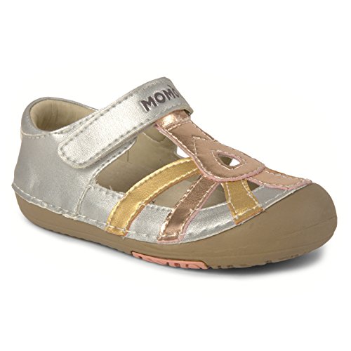 Momo Baby Girls First Walker/Toddler Metallic Sandal Shoes