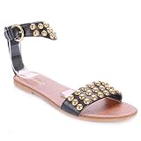 Bamboo MOD-16 Women's Studded Flat Sandals