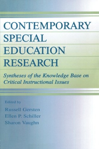 Contemporary Special Education Research: Syntheses of the Knowledge Base on Critical Instructional Issues (The LEA Series on Special Education and Disability)