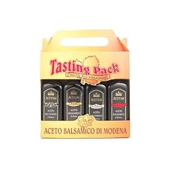 Acetum Balsamic Vinegar of Modena Tasting Pack, 4 Bottles - 3.4 Ounces Each