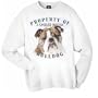 Bulldog Property Of Adult Sweatshirt