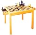 Sporting Goods : 29' Wooden Chess & Checkers 2 in 1 table with pieces
