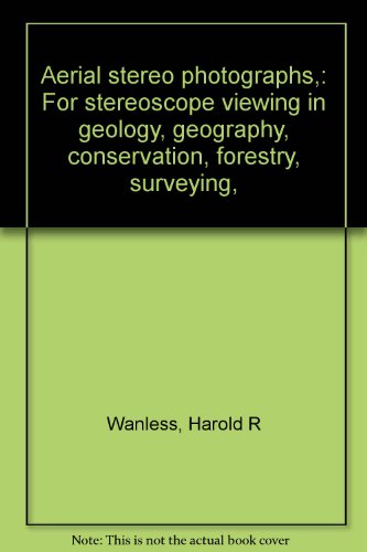 aerial stereo photographs for stereoscope viewing in geology geography conservation forestry surveying