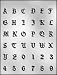 OLD ENGLISH STYLE CAPITAL LETTERS & NUMBERS CHOCOLATE MOLD