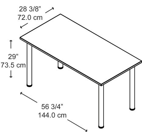 Aspen Large Rectangle Training Table Color: White Spectrum