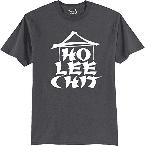 Ho Lee Chit Funny Graphic Holy Sh!t T-Shirt Charcoal L