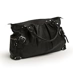 Kids Line Whipstitch Satchel Diaper Bag, Black