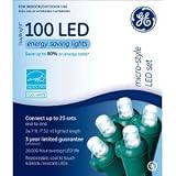 GE 90032 All Season Micro Mini 100 LED Light Set, Cool White