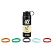45 Degree Latitude Stainless Steel 24 oz Water Bottle Best for Hot or Cold Drinks Premium Grade Ideal for Sports & Outdoor Use Black