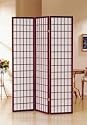 3 Panel Cherry Oriental Shoji Screen / Room Divider