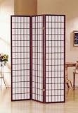 3 Panel Cherry Oriental Shoji Screen / Room Divider