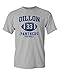 Dillon Football Retro Adult DT T-Shirt Tee (Medium, Sports Gray)