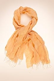 Linen Blend Tassel Trim Scarf