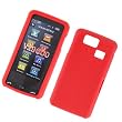 LG Versa VX9600 Verizon Rubber Protector Silicone Skin Case Soft Cover Red