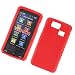 LG Versa VX9600 Verizon Rubber Protector Silicone Skin Case Soft Cover Red