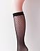 Vero Monte 4 Pairs Women's Fishnet Knee High Socks - Stylish Black + Hollow Out