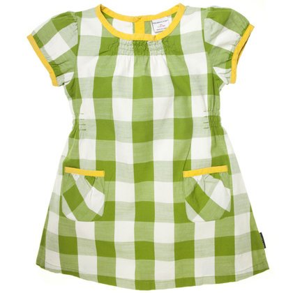 POLARN O. PYRET Buffolo Check Linen Dress (Baby)