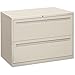 HON 792LQ 700 Series 42 by 19-1/4-Inch 2-Drawer Lateral File, Light Gray