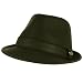 Men's Winter Classic Faux Leather Distress Fedora Trilby Gangster Hat Black L/XL