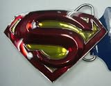  : Superman Returns Movie 3D Red Yellow Metal Belt Buckle