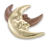 Moonstruck Chocolate Milk Chocolate Solid Crescent Moon