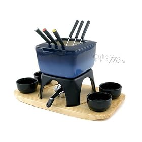Swissmar Montblanc Meat Fondue, 15 piece, Blue by Swissmar