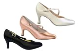 310 Paris Ladies' Court Shoe with a 2.5 Flared Heel (Regular Fit)