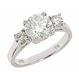 UGL Certified $14 500 Value 2.19ct Round Diamond Engagement Ring 14K White Gold (SI-2 Clarity, E Color)