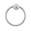 STAINLESS STEEL HOOPS WITH BALL Gauge: 14, Ball Size: 4mm, Length: 10mm Sold as a Pair