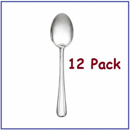 1 Dozen Stainless Steel Table Spoons Dominion Flatware with Bright Finish!