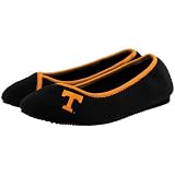 Tennessee Volunteers Ladies Black Ballerina Slippers