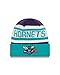 NBA CHARLOTTE HORNETS New Era NBA HWC Biggest Fan 2.0 Cuff Knit Beanie, One Size, Teal