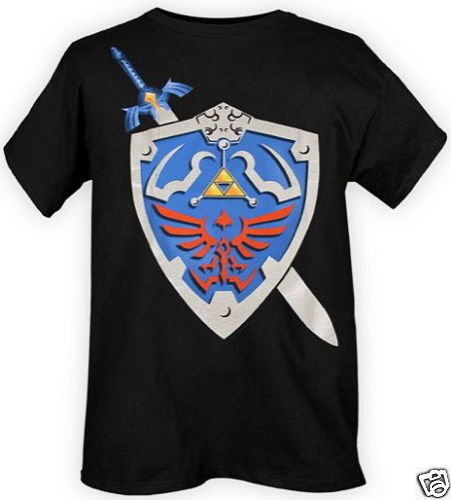 Legend of Zelda Shield Twilight Princess Adult T-shirt