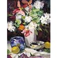 Geraniums And Lemons by Mccreery Jordan. Art Print Poster. FRAME IT. 22 inches width by 28 inches height.