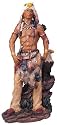 Native American Warrior w/ Eagle Collectible Indian Figurine Sculpture