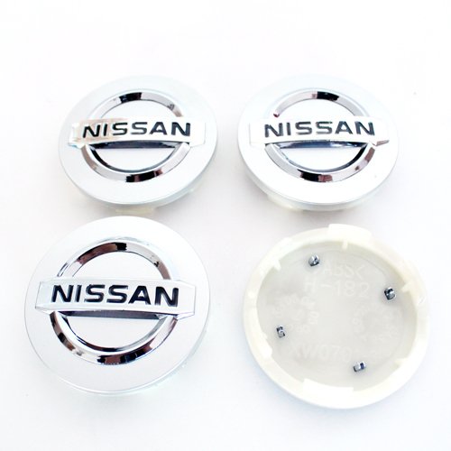HAMMER Nissan 59mm Silver Wheel Center Hub Caps Cover 4-pc Set Special Offer