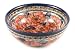 Polish Pottery Peach Floral Cereal/Soup Bowl