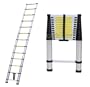 Telescoping Telescopic Extension Ladder Portable Aluminum 12.5ft