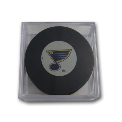 NHL St. Louis Blues Souvenir Hockey Puck with Puck Square