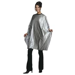 Friseurumhang, Waschumhang PVC wasserdicht, silber