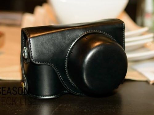 Westlinke Black PU Leather Camera Case Bag Cover for Panasonic LUMIX GX7 G-X7 DSLR Camera Bag(Only for 14mm 20mm 20mmii fixed lens and X14-42 convertible lens)