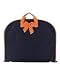 Navy Blue & Orange Quilted Garment Bag