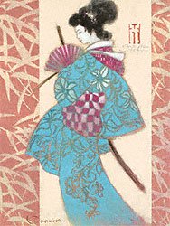 Eurographics JO3083 Joadoor, Ginza Charme 60 x 80 cm, Hochwertiger Kunstdruck - Erotik im Preisvergleich 