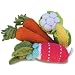 Yellow Label Kids Vegetable Knitted Baby Rattles (Set of 5)