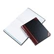 Boorum & Pease 21 Series Columnar Book, Quad Ruled, 300 Page, Black/Red (21-300-Q)