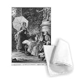 The delights of motherhood, engraved by.. - Tea Towel 100% Cotton - Art247 - Tea Towel - 46x70cm