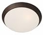 Access Lighting 20624-RU/OPL Cobalt 1-Light Flush Mount, Rust with Opal Glass