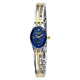 Armitron Womens 752641BLU NOW Diamond Accented Two-Tone Bangle Blue Dial Dress Watch
